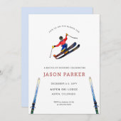 Invitation Bachelor Party Ski Trip (Devant / Derrière)