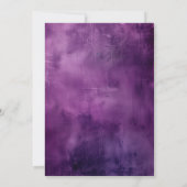 Invitation Bachelor simple et élégant violet (Dos)