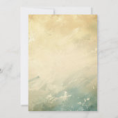 Invitation Bachelor Vert simple et élégant (Dos)