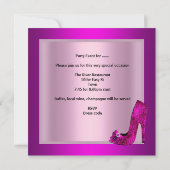 Invitation Bacheloré Champagne Rose (Dos)