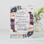 Invitation Bachelorée Bachelorée Bachelorée Bachelorée Marine (Debout devant)