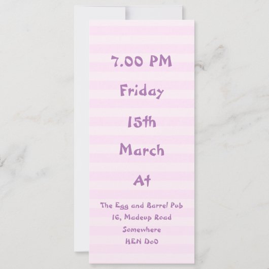 Invitation Bachelorette (Dos)