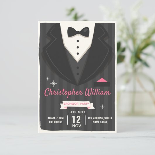 Invitation Bachelorette (Debout devant)