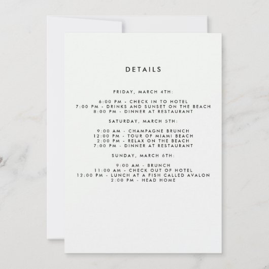 Invitation Bachelorette (Dos)