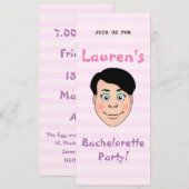 Invitation Bachelorette (Devant / Derrière)