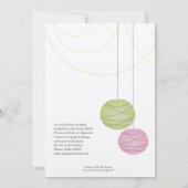 Invitation Bachelorette 5x7 Pink Livre vert (Dos)