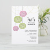 Invitation Bachelorette 5x7 Pink Livre vert (Debout devant)
