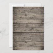 Invitation Bachelorette à cordes florales rustiques Succulent (Dos)