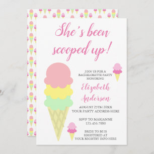 Invitation Bachelorette à crème glacée