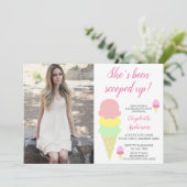 Invitation Bachelorette à crème glacée (Debout devant)