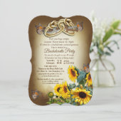 Invitation Bachelorette à la main (Debout devant)