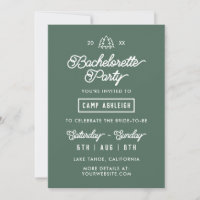 Bachelorette à thème de camping Aventure rustique