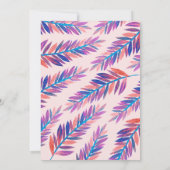 Invitation Bachelorette Acrylique Feuille Artsy Élégante (Dos)