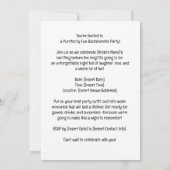 Invitation Bachelorette Amoureux des chats (Dos)