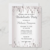 Invitation Bachelorette | Argent subtil (Devant)