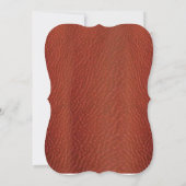 Invitation Bachelorette Art Cuir Géométrique (Dos)