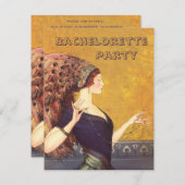 Invitation Bachelorette Art Déco (Devant / Derrière)