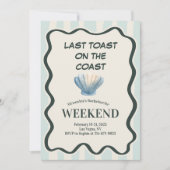 Invitation Bachelorette Bachelorette Bash Coastère (Devant)