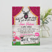 Invitation Bachelorette Bachelorette blanche (Debout devant)