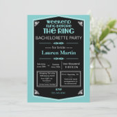 Invitation Bachelorette Bachelorette Bleue (Debout devant)