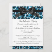 INVITATION BACHELORETTE BACHELORETTE BLEUE BLEU MODERNE (Devant)