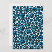 INVITATION BACHELORETTE BACHELORETTE BLEUE BLEU MODERNE (Dos)