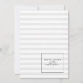 Invitation Bachelorette Bachelorette Gris Chic (Dos)
