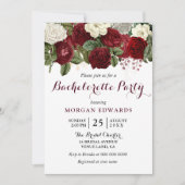 Invitation Bachelorette Bachelorette Rouge Blanc Bourgogne (Devant)