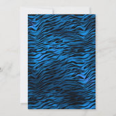 Invitation Bachelorette Bachelorette Stripes Bleu Chatoyant (Dos)