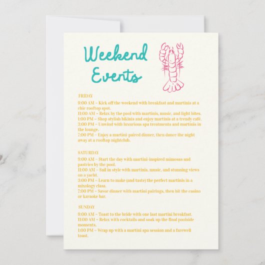Invitation Bachelorette Bash (Dos)
