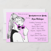 Invitation Bachelorette Bash Pink (Devant)