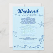 Invitation Bachelorette Beach Party Dernier Toast Sur La Côte (Dos)