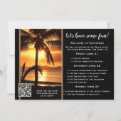 Invitation Bachelorette Beach Weekend Itinerary (Dos)