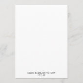 Invitation Bachelorette Bingo Party (Dos)