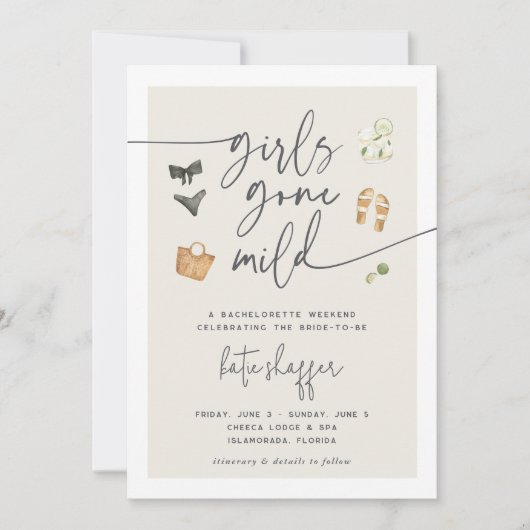 Invitation Bachelorette bio Neutral (Devant)