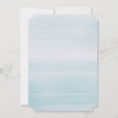 Invitation Bachelorette bleu aquarelle. Nautical (Dos)