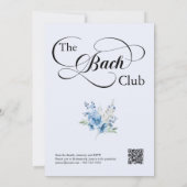 Invitation Bachelorette Blue Floral Cocktail Girls Trip (Dos)