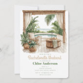 Invitation Bachelorette bohémienne | Itinéraire de 4 jours (Devant)