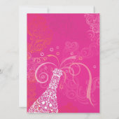 Invitation Bachelorette Champagne Rose (Dos)