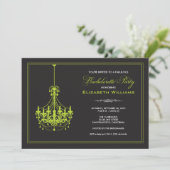 Invitation Bachelorette chandelier classique (chau (Debout devant)