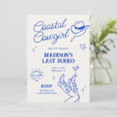 Invitation Bachelorette Coastal Cowgirl (Debout devant)