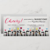 Invitation Bachelorette Cocktail Party (Devant / Derrière)