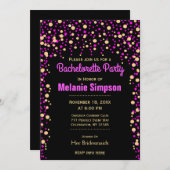 Invitation Bachelorette | Confetti (Devant / Derrière)