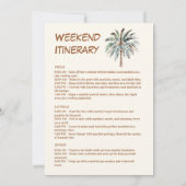 Invitation Bachelorette côtière occidentale (Dos)