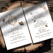 Invitation Bachelorette d'art Super simple papillon Week-end