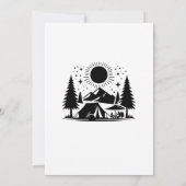 Invitation Bachelorette de Camping Minimaliste (Dos)