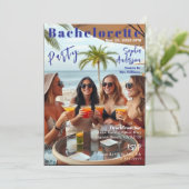 Invitation Bachelorette de couverture du magazine (Debout devant)