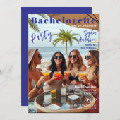 Invitation Bachelorette de couverture du magazine (Devant / Derrière)
