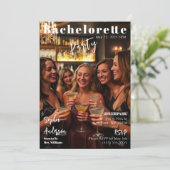 Invitation Bachelorette de couverture du magazine (Debout devant)