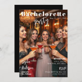 Invitation Bachelorette de couverture du magazine (Devant / Derrière)